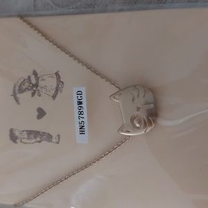kitty cat gold necklace *free with any bundle